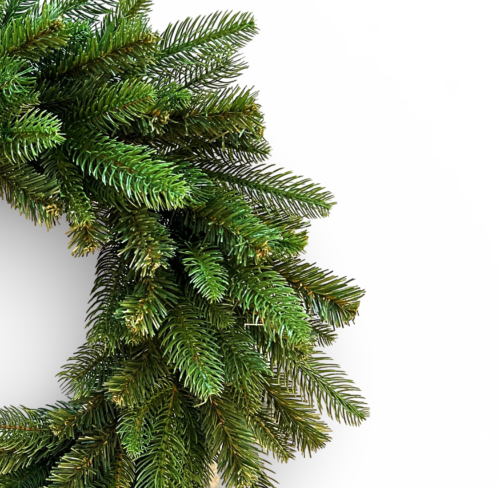 Alternative view of Coroniță de Crăciun Santa, Ace 2D și 3D, 30 cm, Verde